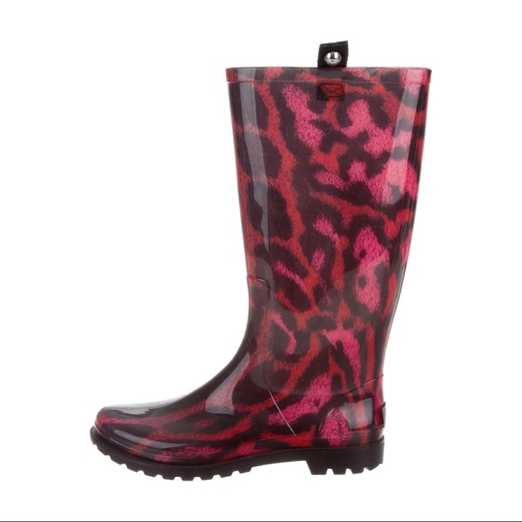 NEW Just Cavalli Leopard Rain boots - Picture 2 of 5